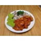 Rougail saucisses, riz basmati et courgettes