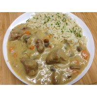 Blanquette de veau à l'ancienne et pennes