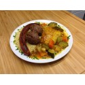 Couscous merguez boulettes poulet