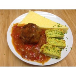 Alouette de bœuf provençales pennes et poêlée de courgettes