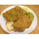 Cordon bleu de dinde, pommes sautées, et choux fleur brocolis à la crème