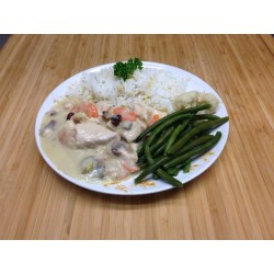 Blanquette de veau à l'ancienne et riz pilaf