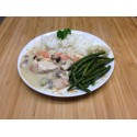 Blanquette de veau à l'ancienne et riz pilaf