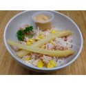 Salade de riz au crabe et surimi