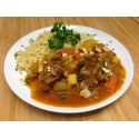 Tajine d'agneau aux figues, printanière de légumes et  mélange de graine