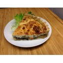 Tarte aux légumes provençaux et à la brousse et salade verte*