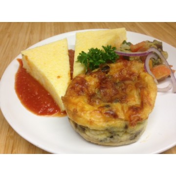 Clafoutis de légumes provençaux et gratin de choux fleur*