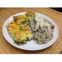 Rizotto aux champignons et gratin de courgettes*