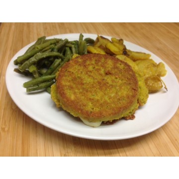 Fallafel de pois chiche et colombo de légumes au lait  de coco Fallafel de pois chiche et colombo de légumes au lait  de coco