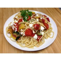 Spaghettis chèvre épinard*
