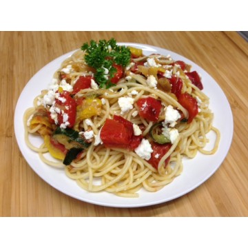 Spaghettis chèvre épinard* Spaghettis chèvre épinard*