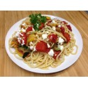 Spaghettis chèvre épinard*