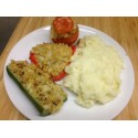 Farcis végétarien, rizotto au parmesan