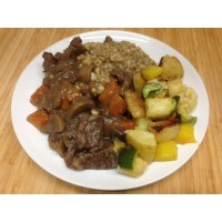 Estouffade de bœuf bourguignons et ses légumes mijotés