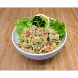 Taboulet au boulgour,quinoa et poulet