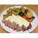 Magret de canard sauce moutarde tagliatelles et légumes mijotés